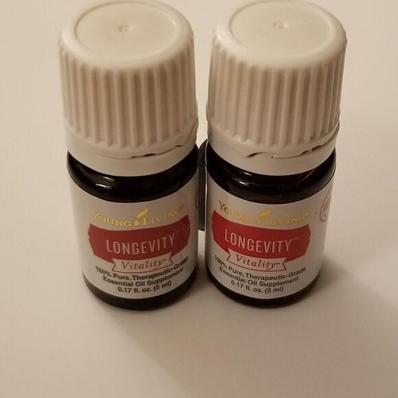 $46.72 Young Living 2x Lot Longevity Vitality 5mL Essential Oil YLEO YL New - Picture 2 of 6